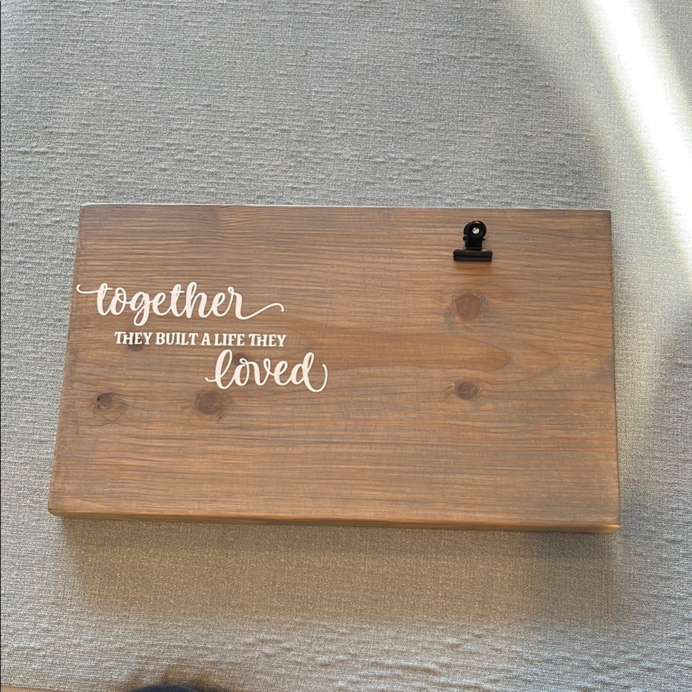 Brown and Black Art & Decals Wall Decor with Script Text